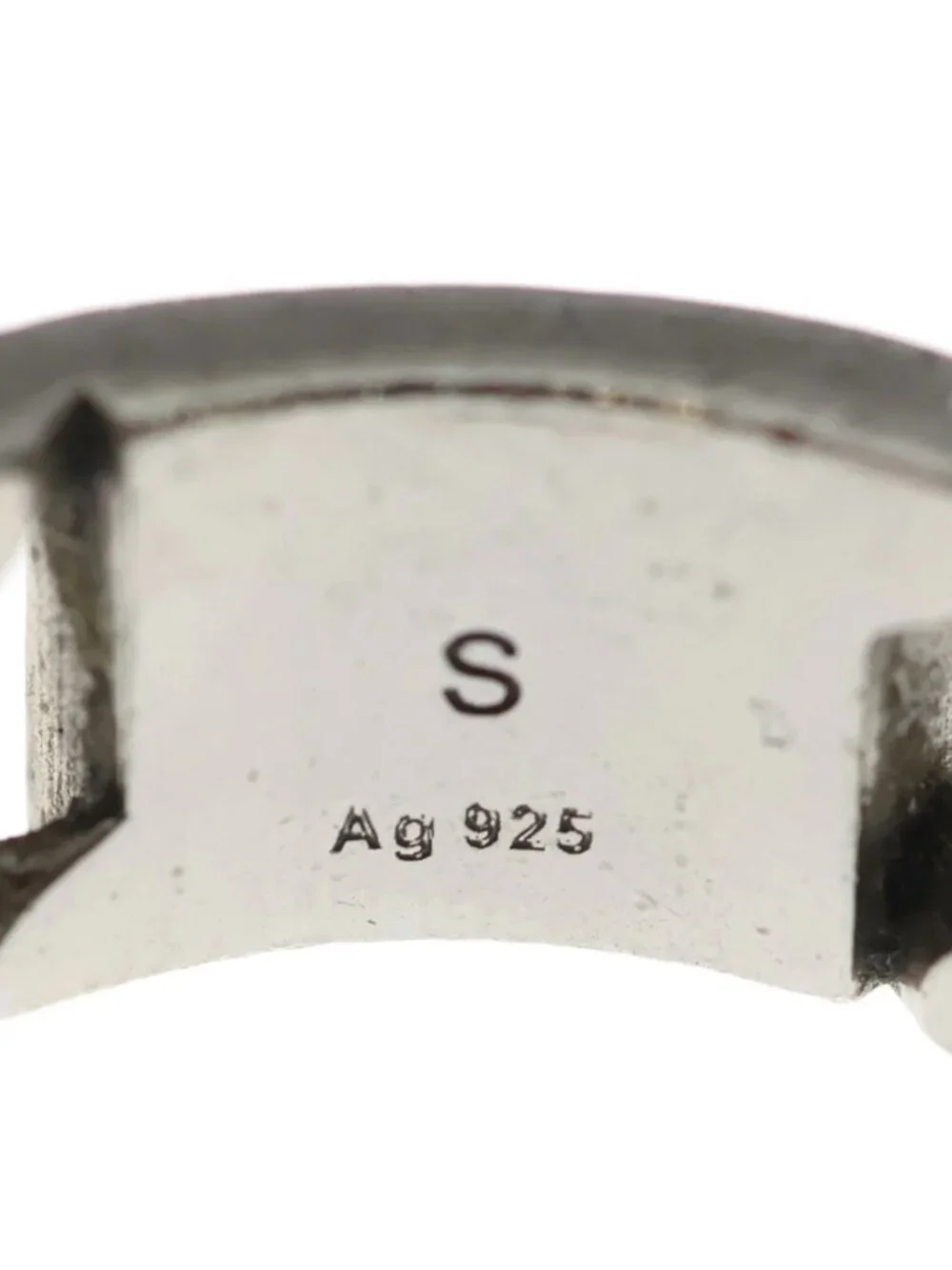 Dior CD Icon Chain Link Signature Ring Silver